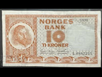 Νορβηγία 10 Κορώνες 1967 Pick 31d Ref 2253