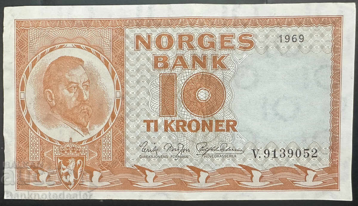 Norway 10 Kroner 1967 Pick 31d Ref 9052 Norway 10 Kroner 1967 Pick 31d Ref 9052