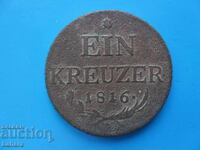 1 Kreuzer 1816 Austria