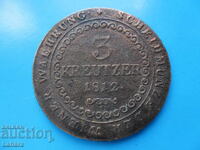 3 Kreuzer 1812 Austria