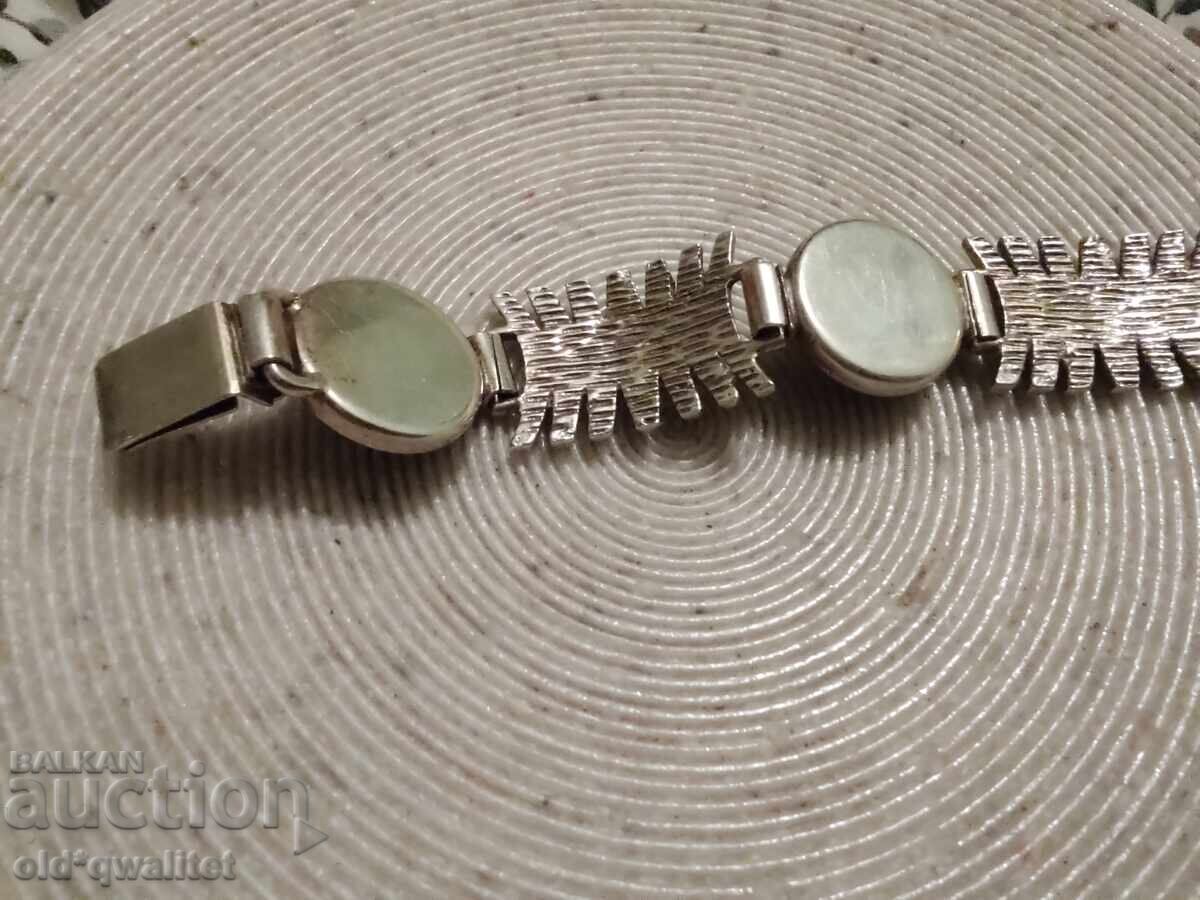 Delivery of Attractive silver bracelet, gold-plated, with Tiger's Eye