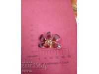 Αντίκα καρφίτσα σμάλτο, Επιχρύσωση