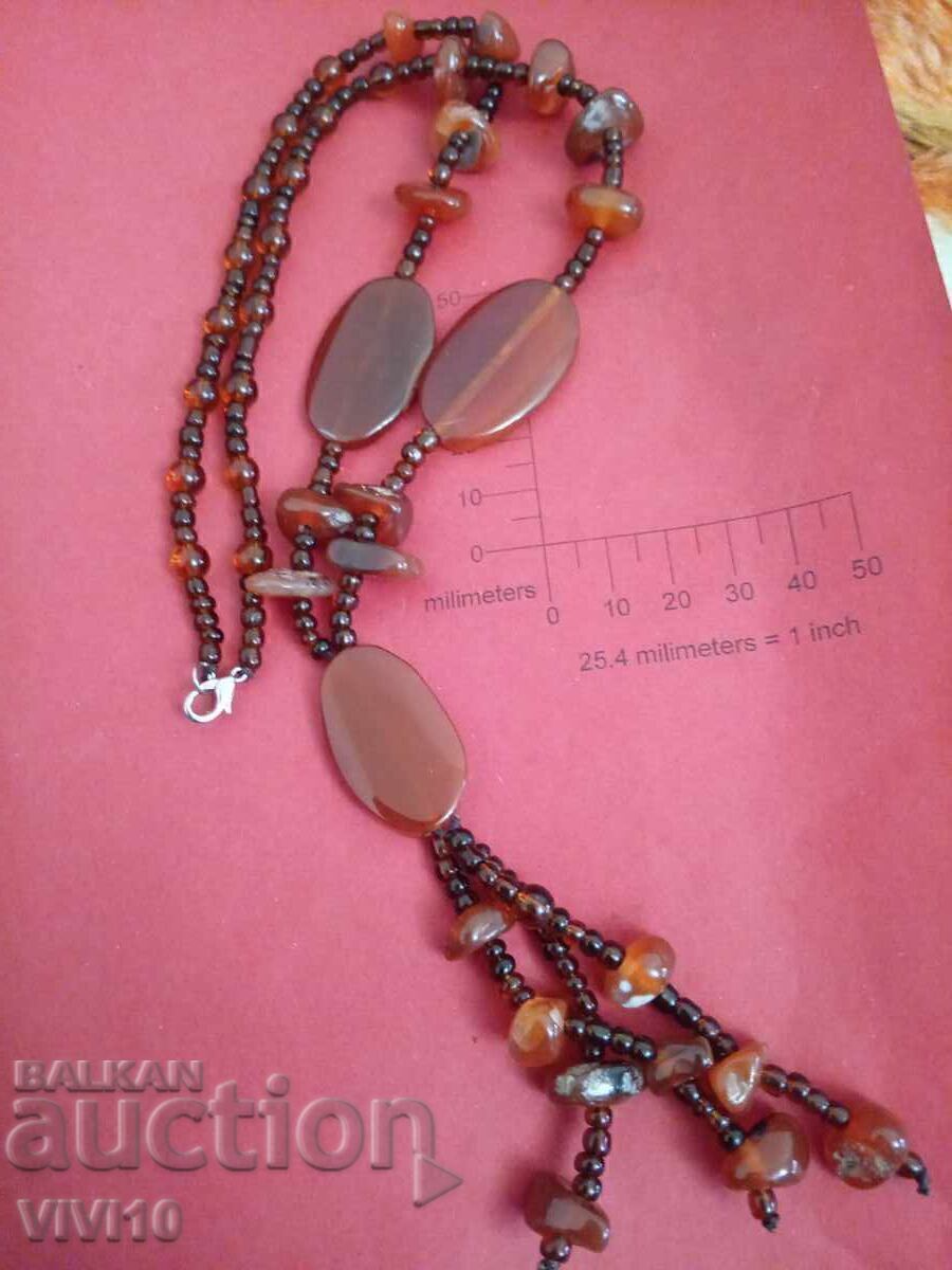 Αρχαίο κολιέ με φυσικά πετράδια, αχάτης με τιμή € 35.00 | 68.45 BGN