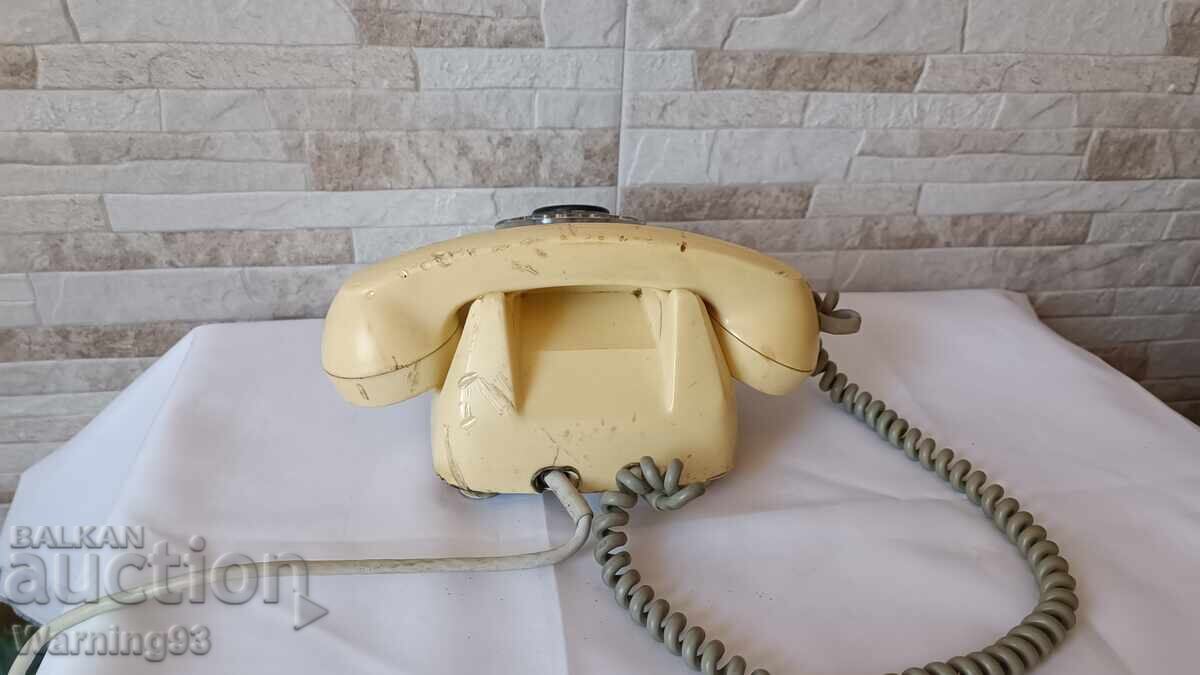 Old Bulgarian Telephone with Handset - RESPROM - TA100 - 6