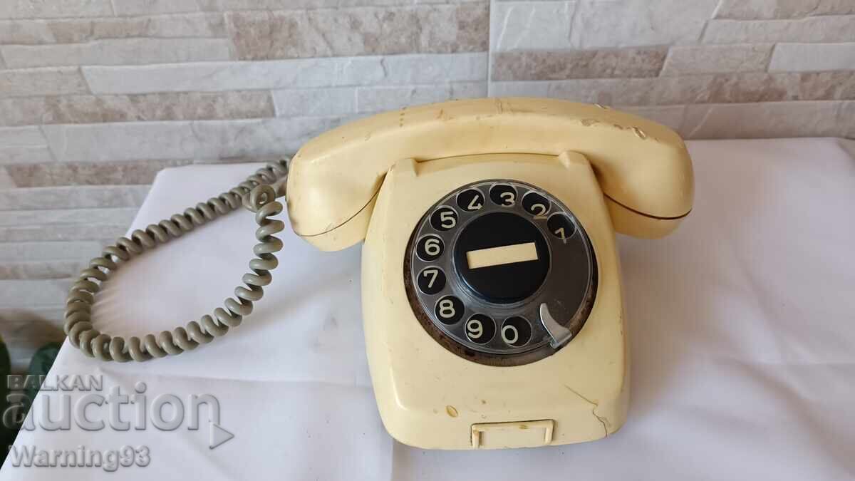 Old Bulgarian Telephone with Handset - RESPROM - TA100