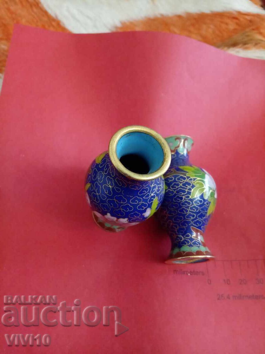 Vaze vechi 2 buc, cloisonné, 9cm cu preț € 40.90 | 79.99 BGN