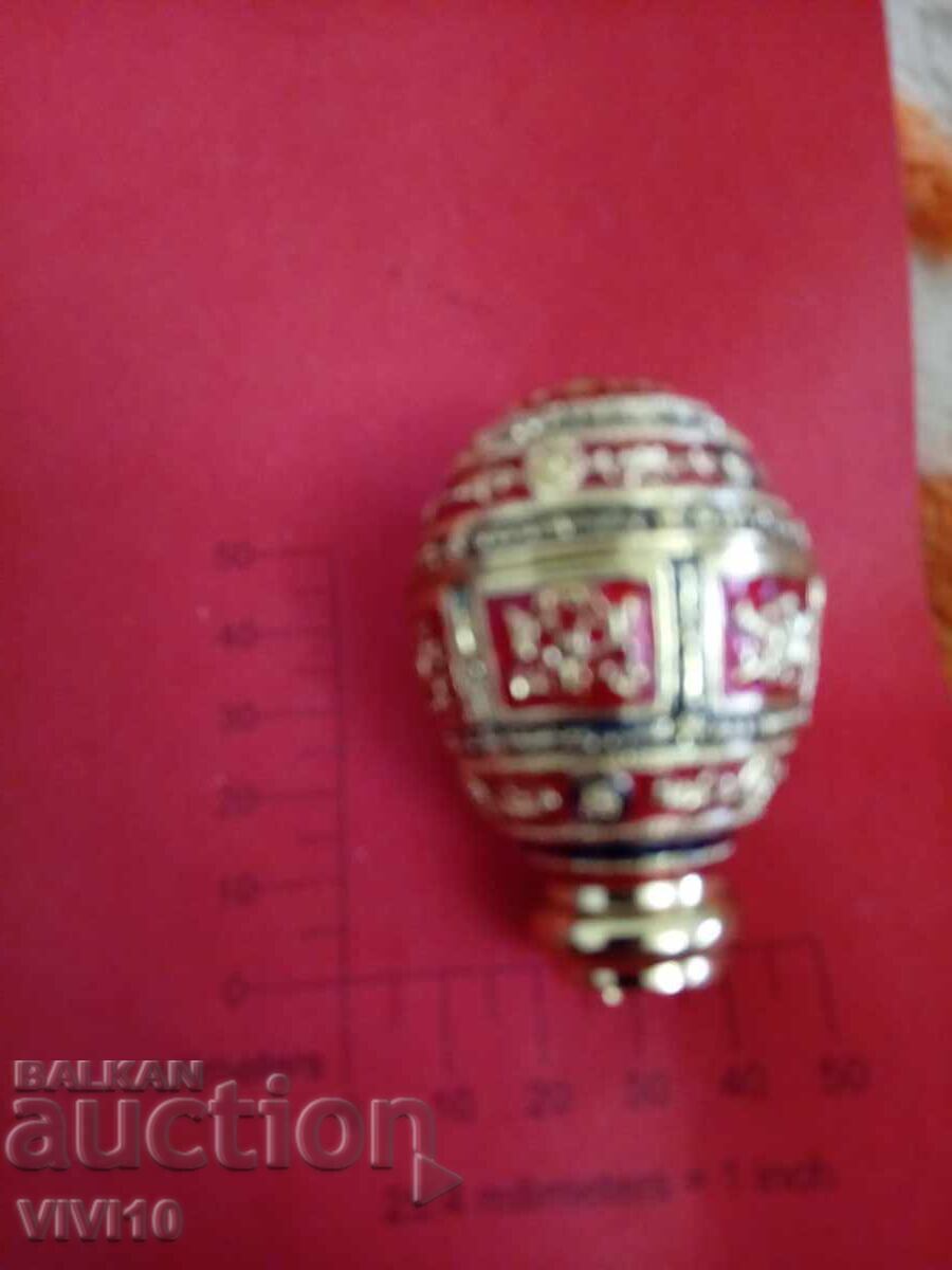 Antique bronze box, enamel, gilding