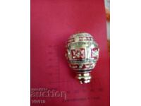 Αρχαίο κουτί από μπρούντζο, σμάλτο, επιχρύσωμα