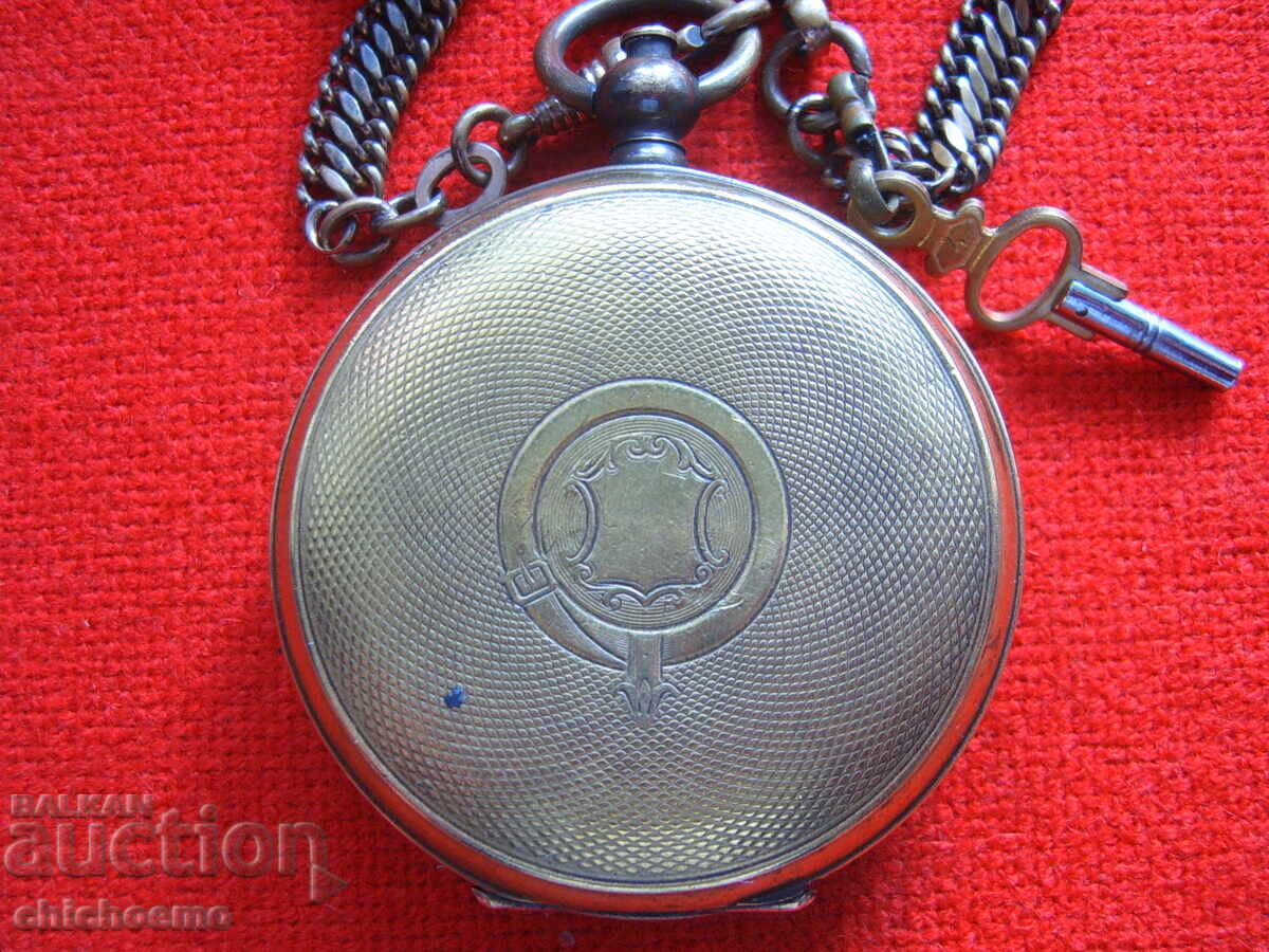 Παράδοση Εξαιρετικό Ρολόι Τσέπης Χρονομέτρησης Τρένων Ελβετικής Κατασκευής