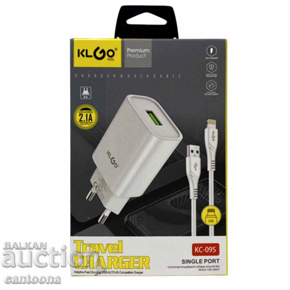 Adaptor de încărcare + cablu de date Lightning, KLGO - KC-09S