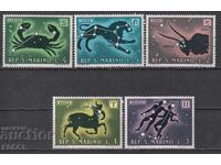 Чисти марки Зодиак Зодии 1969 от Сан Марино