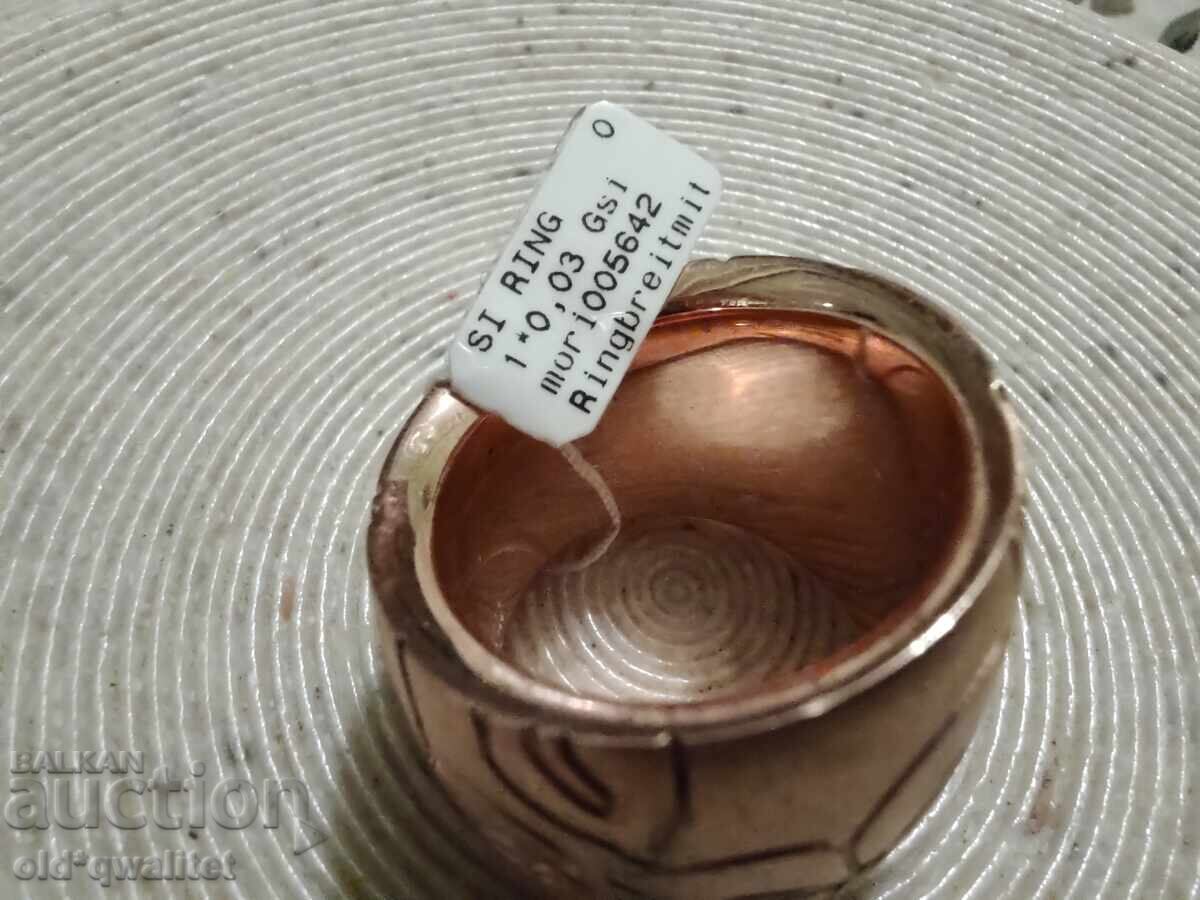 Auction  LUXURIOUS SILVER RING with Diamond FANTASTIC