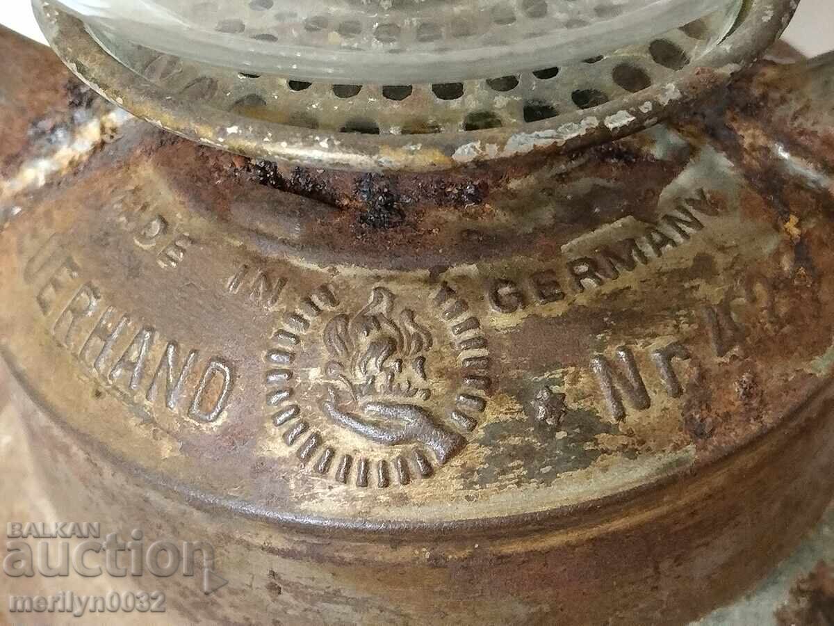 Παλιό γερμανικό φακός WW1 λάμπα, προβολέας φωτιστικό με τιμή 89.90 BGN | € 45.97