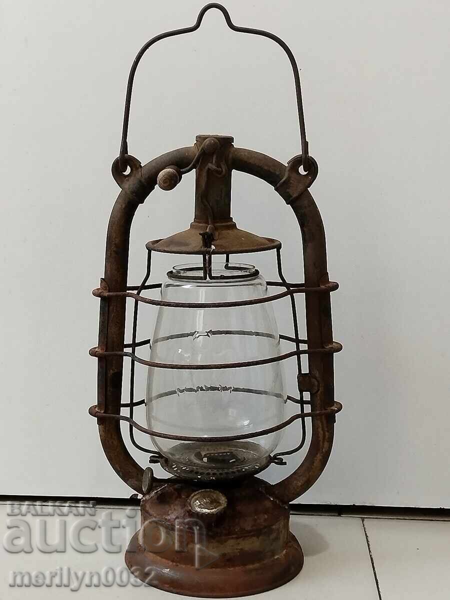 Παράδοση Παλιό γερμανικό φακός WW1 λάμπα, προβολέας φωτιστικό