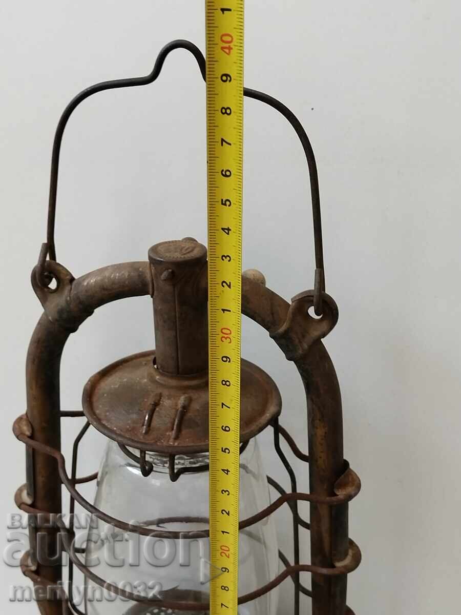 Παλιό γερμανικό φακός WW1 λάμπα, προβολέας φωτιστικό - 6