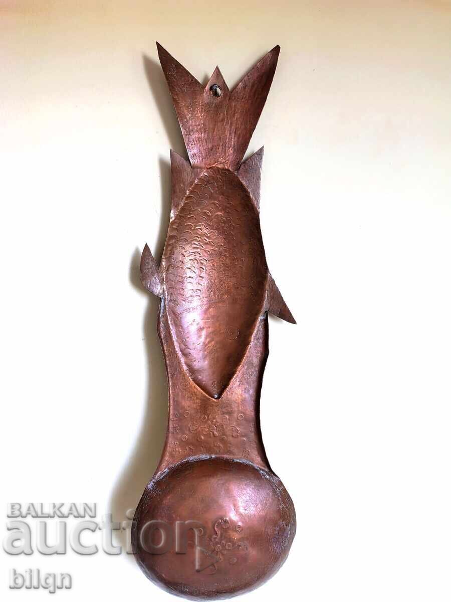 Интересна Стара Медна Лъжица-Риба - 5 Интересна Стара Медна Лъжица-Риба - 5