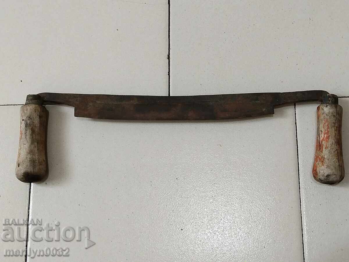 Old forged hand tool wrought iron planer wooden - 5 Old forged hand tool wrought iron planer wooden - 5