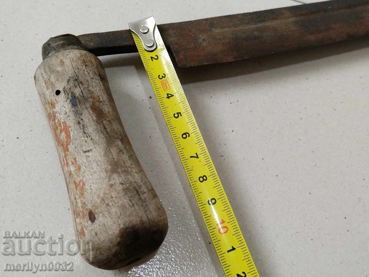 Old forged hand tool wrought iron planer wooden - 7 Old forged hand tool wrought iron planer wooden - 7