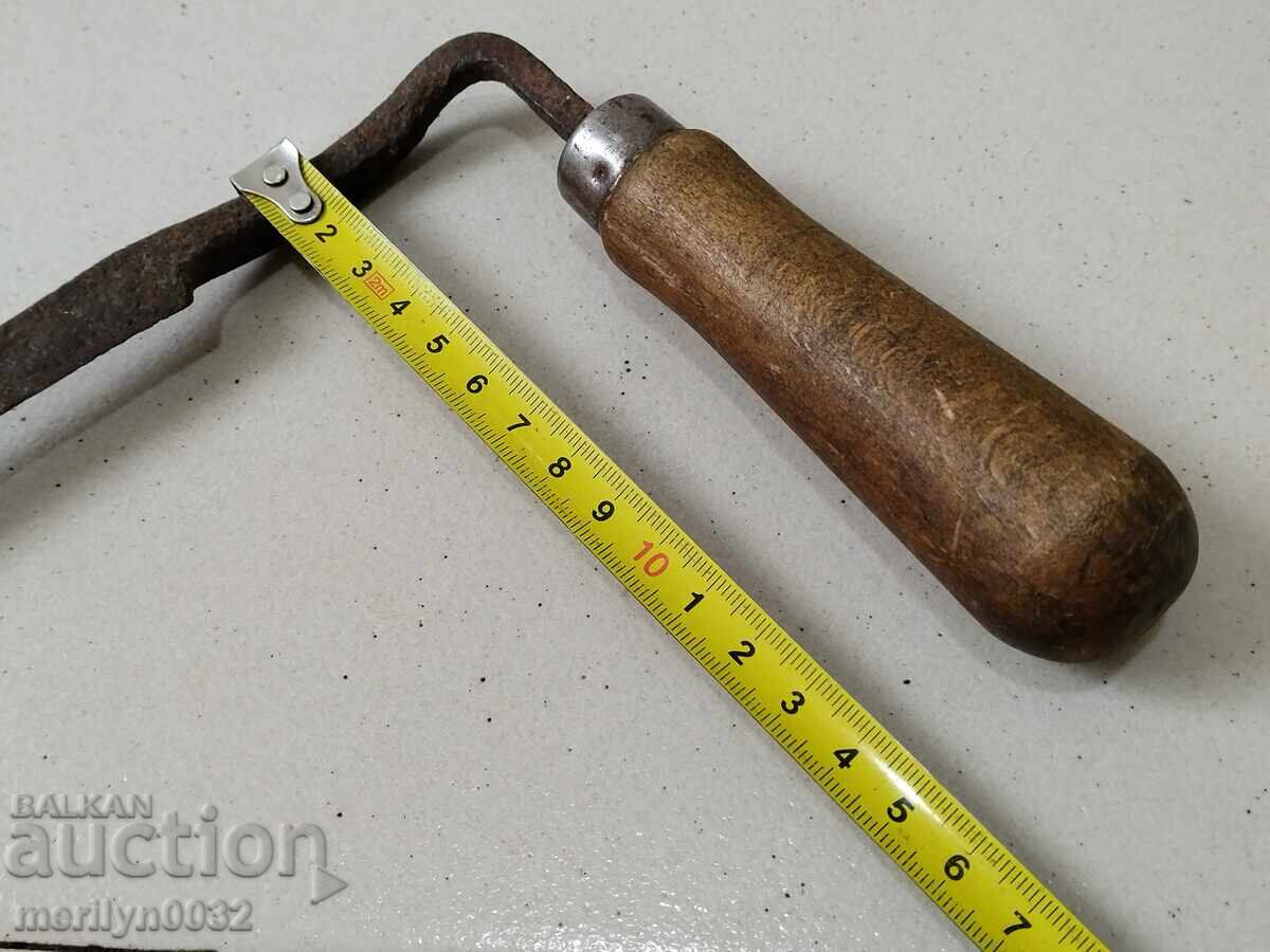 Old forged hand tool wrought iron planer wooden - 6 Old forged hand tool wrought iron planer wooden - 6