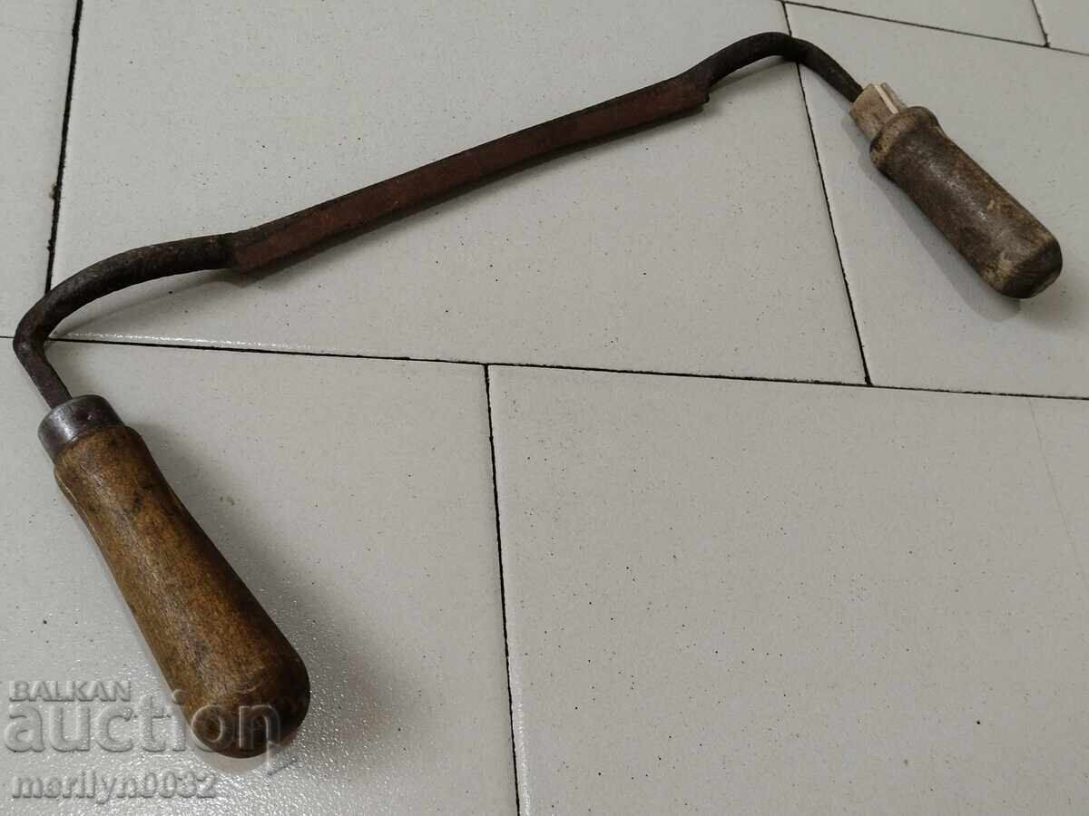 Old forged hand tool wrought iron planer wooden Old forged hand tool wrought iron planer wooden