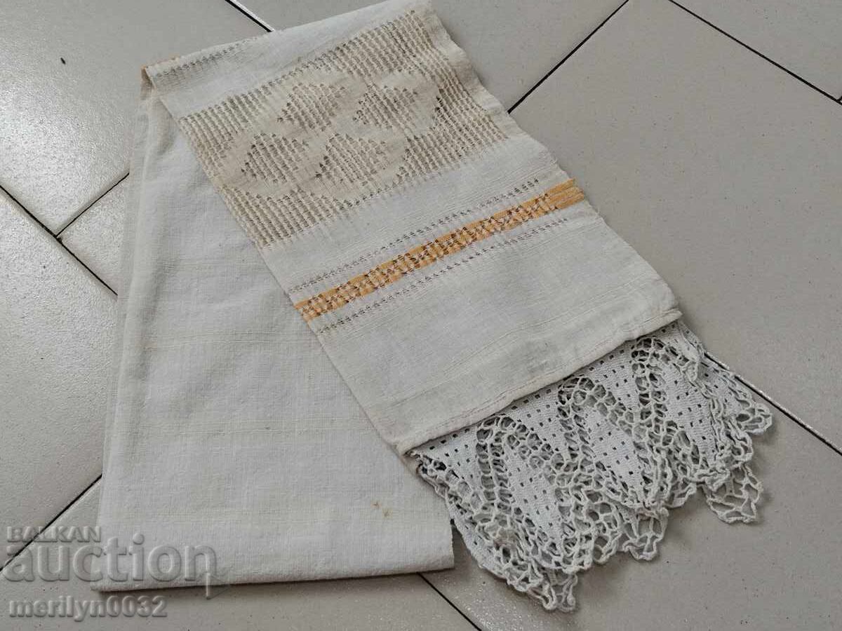 Δημοπρασία Παλιό ύφασμα κρόσσια με δαντέλα, πλέξιμο, κρόσσια με κέντημα