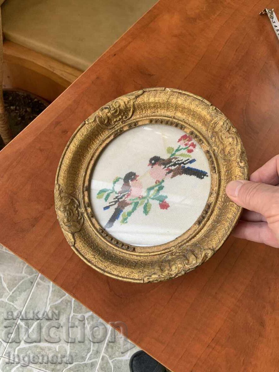 Licitație EARLY SOCIETY TAPISERIE CUUT PANOU CADRU DE LEMN