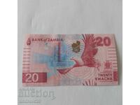 20 Kvacha/Kwacha Ζάμπια / Zambia 2025 UNC / Τραπεζογραμμάτιο