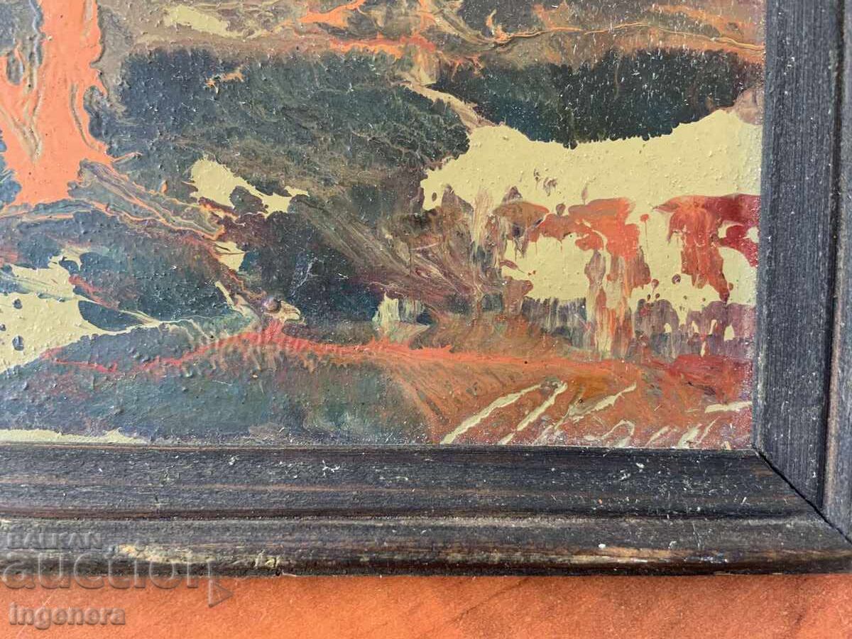 Доставка на КАРТИНА МАСЛО ФАЗЕР ПОДПИС РАМКА ДЪРВО