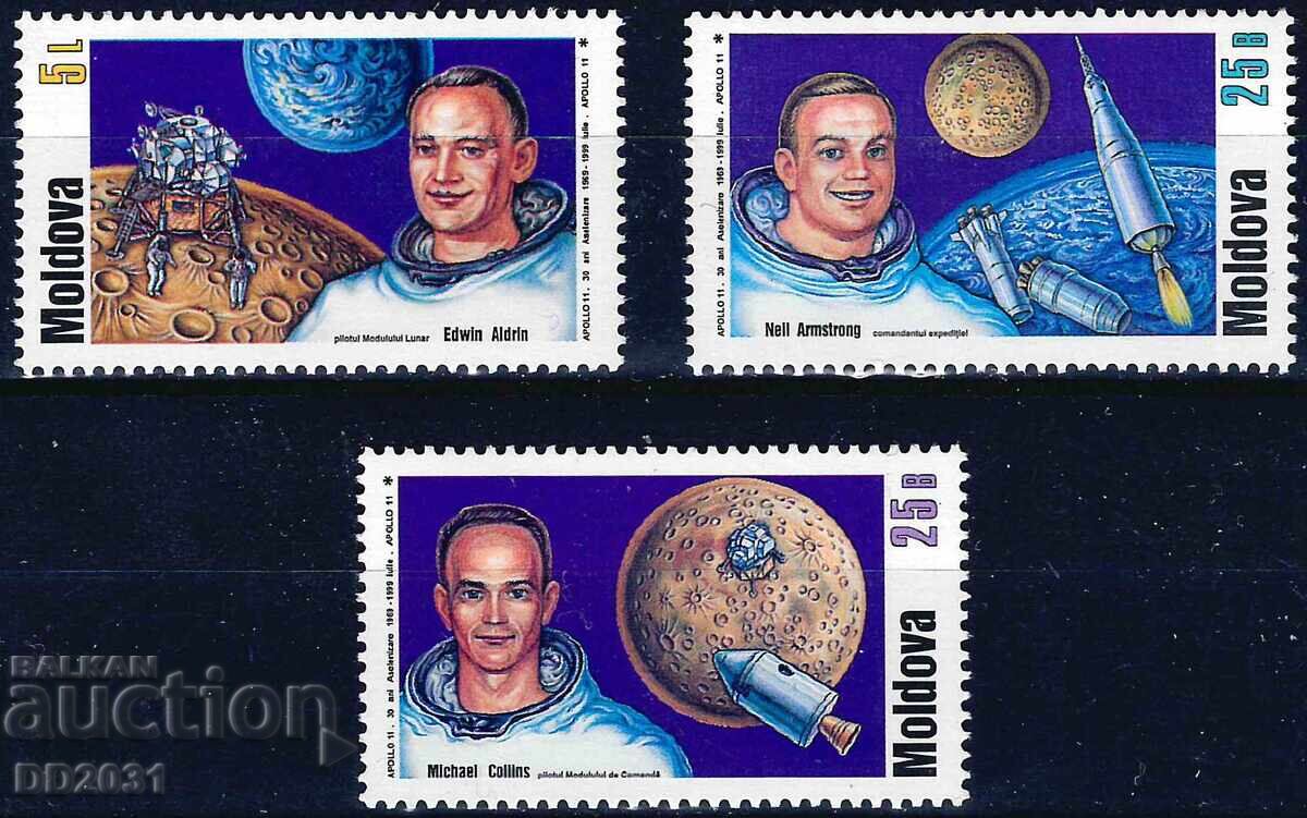 Μολδαβία 1999 - διάστημα Απόλλων 11 MNH