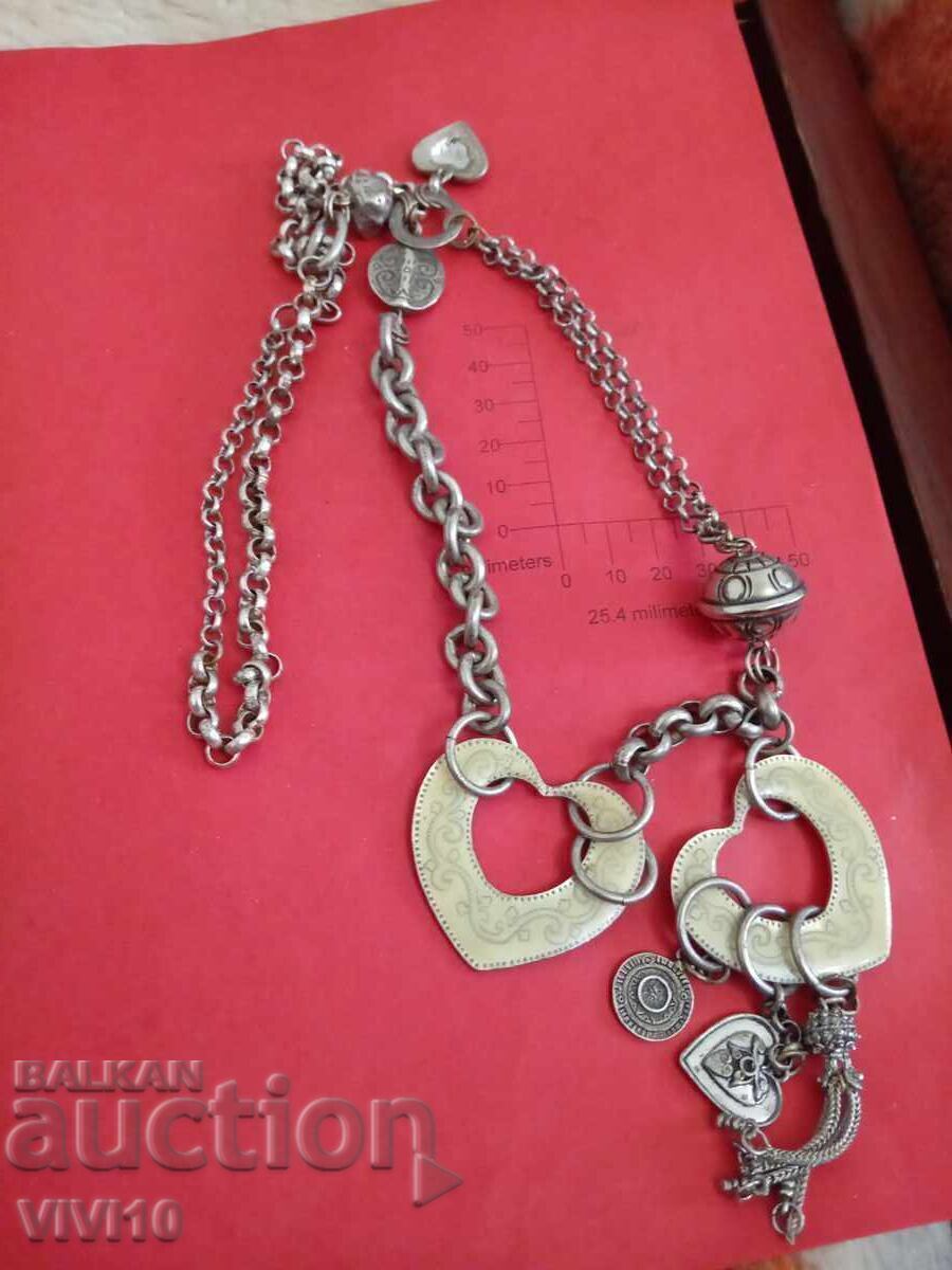 Antique enamel necklace