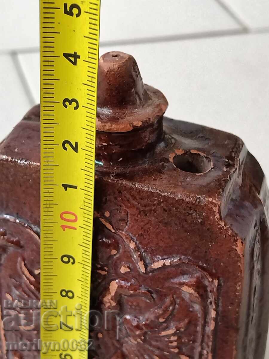 Παλαιό κεραμικό παγούρι πήλινο δοχείο κεραμικά - 7