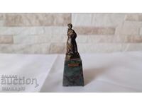 Sculptură veche rusă din bronz - PUI DE VULTUR - bronz și granit