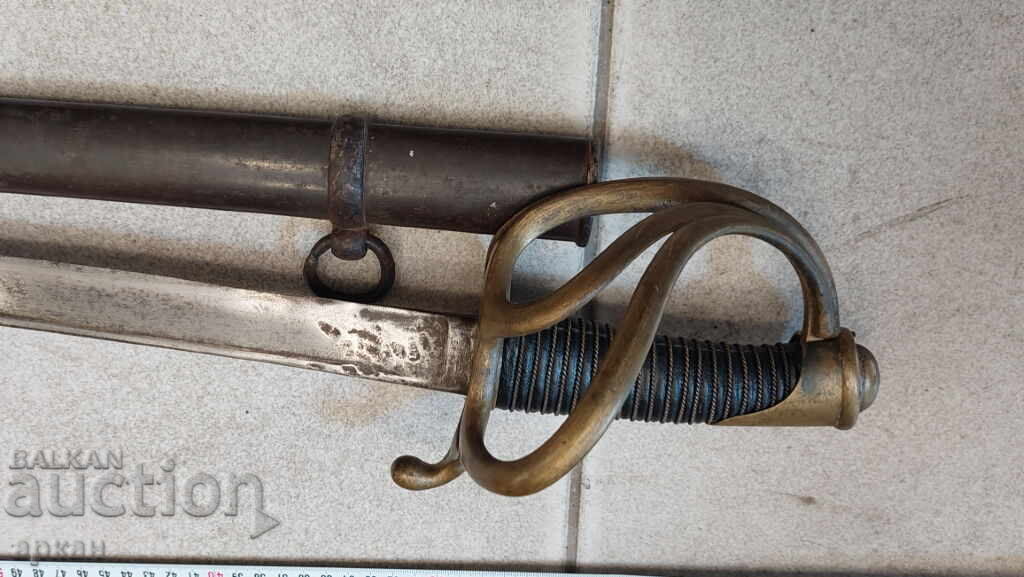 Франция кавалерия бойна масивна сабя 1819 г. - 5