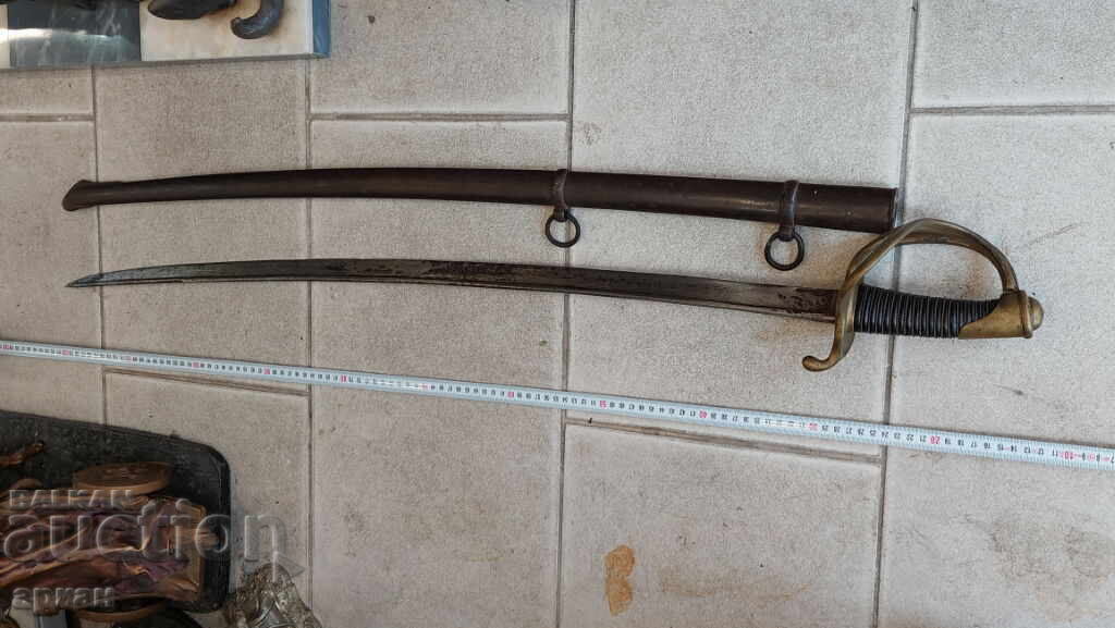 Франция кавалерия бойна масивна сабя 1819 г. - 6