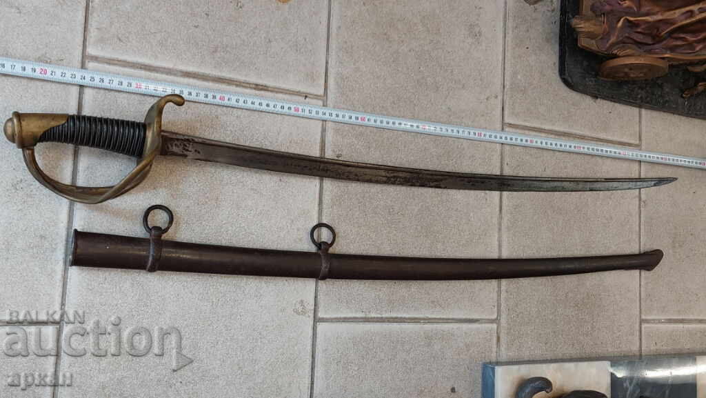 Франция кавалерия бойна масивна сабя 1819 г.