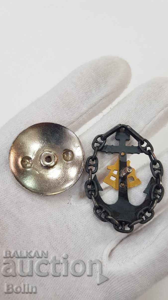 Rare - Rusă - URSS - Semn naval pe șurub KDP - 5