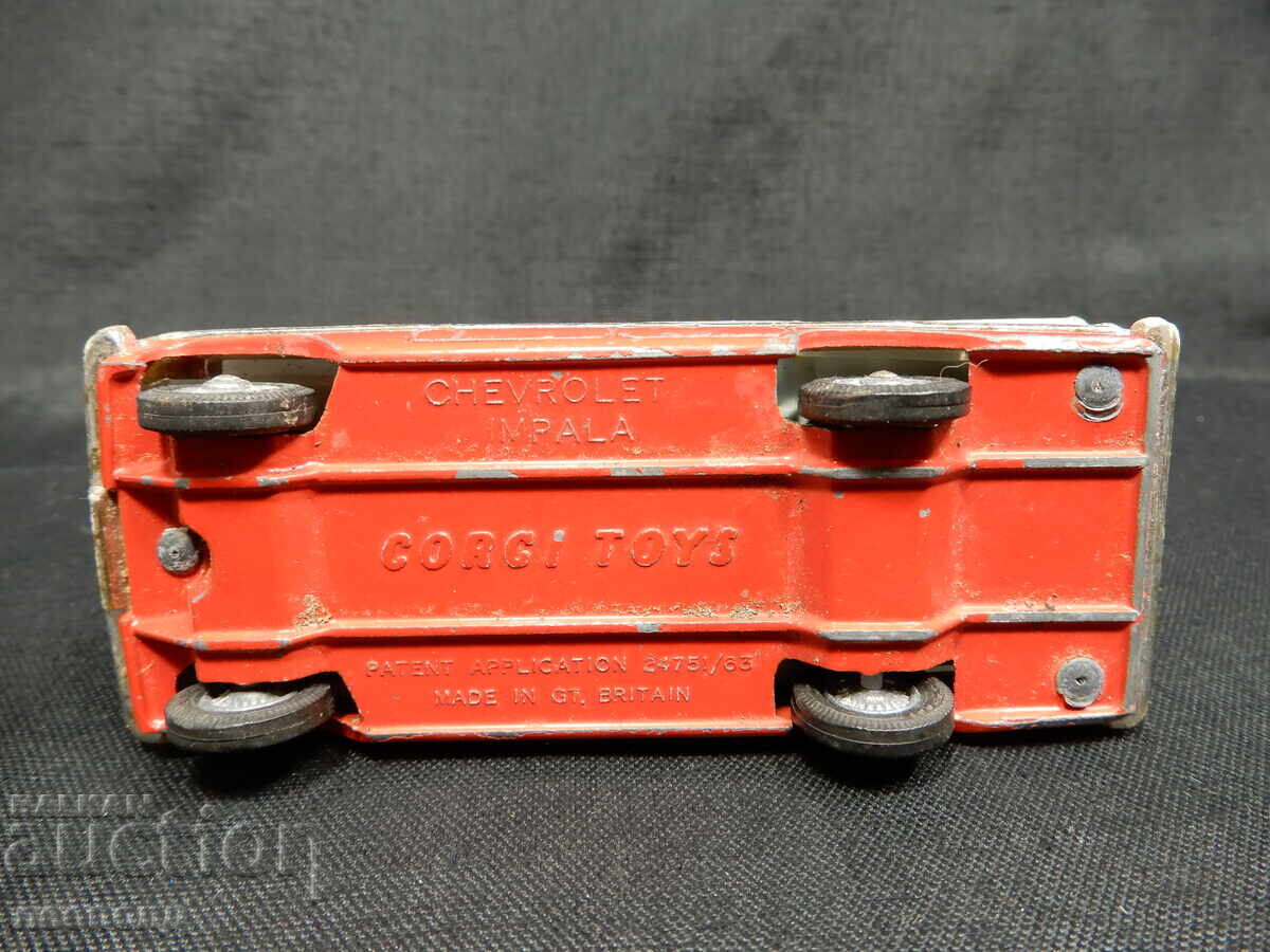 ΠΑΛΙΟ ΡΕΤΡΟ ΜΕΤΑΛΛΙΚΟ ΑΥΤΟΚΙΝΗΤΟ CHEVROLET IMPALA CORGI TOYS - 6