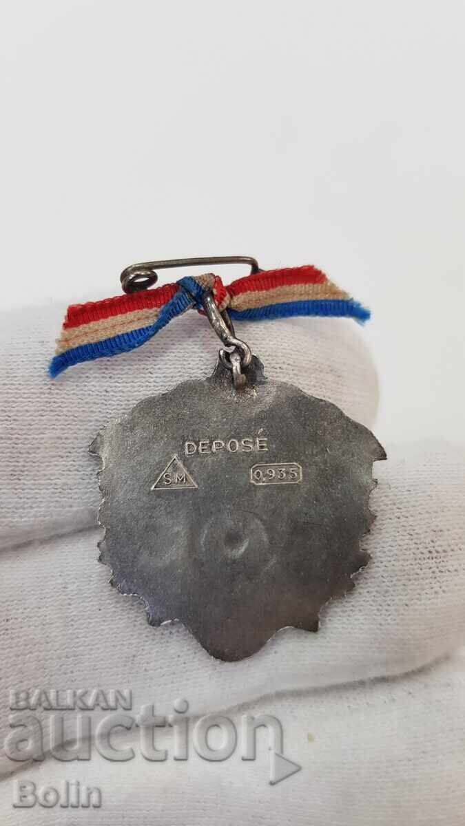 Delivery of Rare Silver Patriotic French Badge - 1914