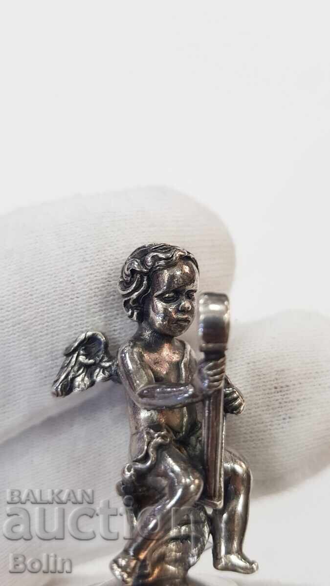 Παράδοση Ασημένια πλακέτα, φιγούρα Άτλαντα με λύρα 925 π.χ. - Ευρώπη