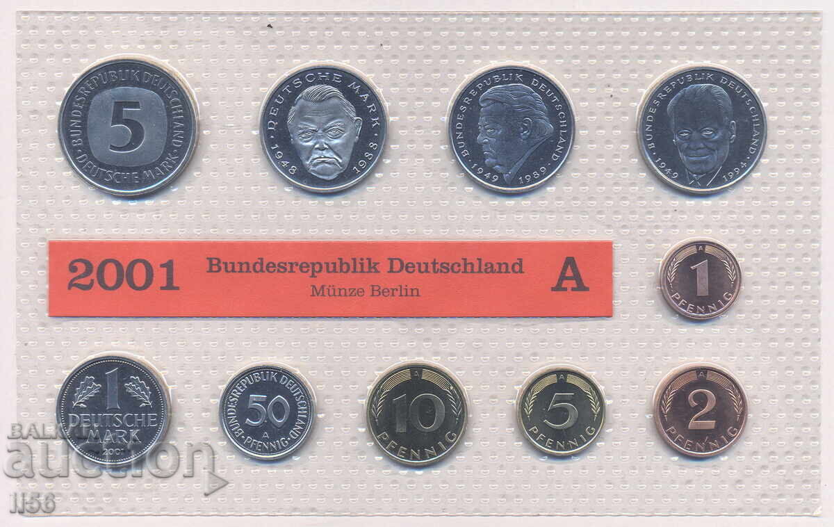 Germania - set bancnote 2001, mint (UNC) Germania - set bancnote 2001, mint (UNC)