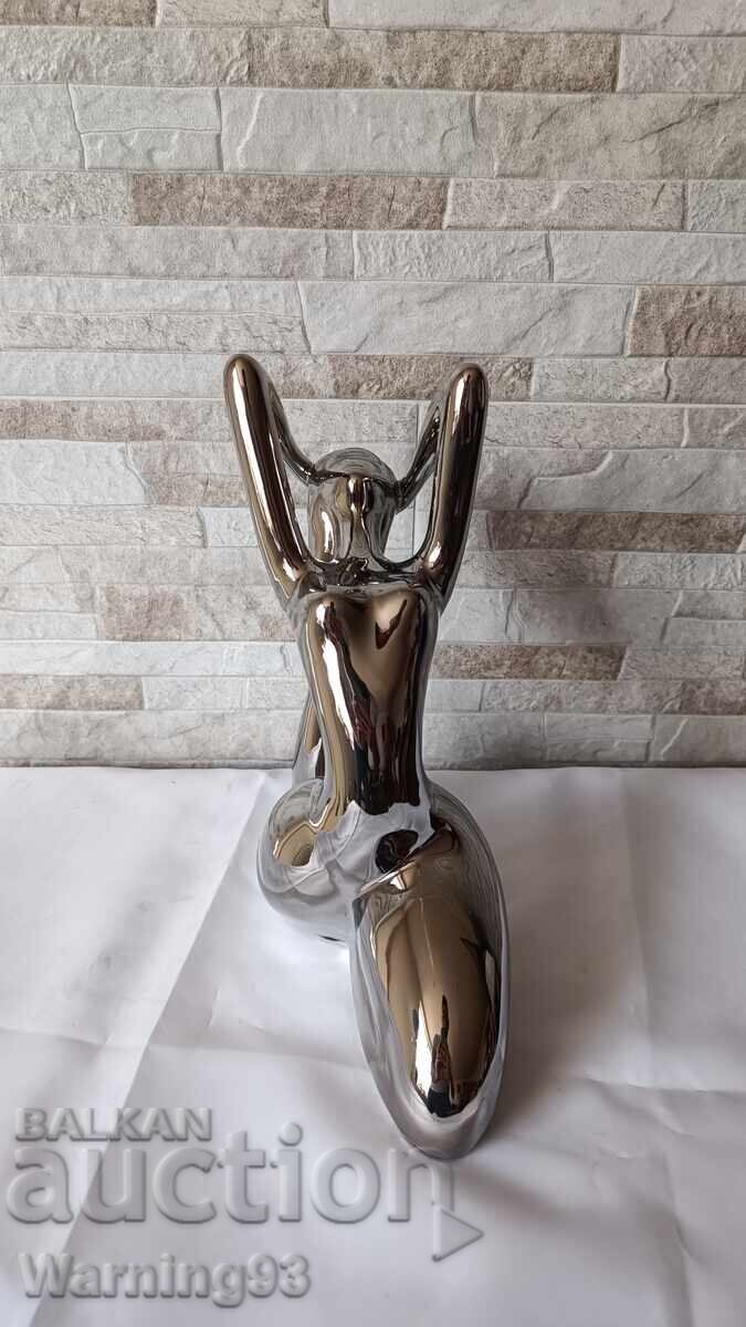 Large porcelain figure - Woman - 26cm - 7