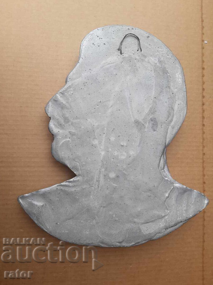 Delivery of LARGE metal massive bas-relief of STALIN