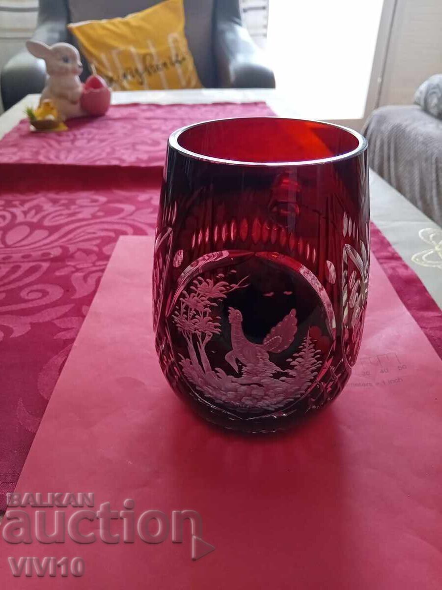 Antique mug, Bohemia, crystal, 15cm with price 80.00 BGN | € 40.90