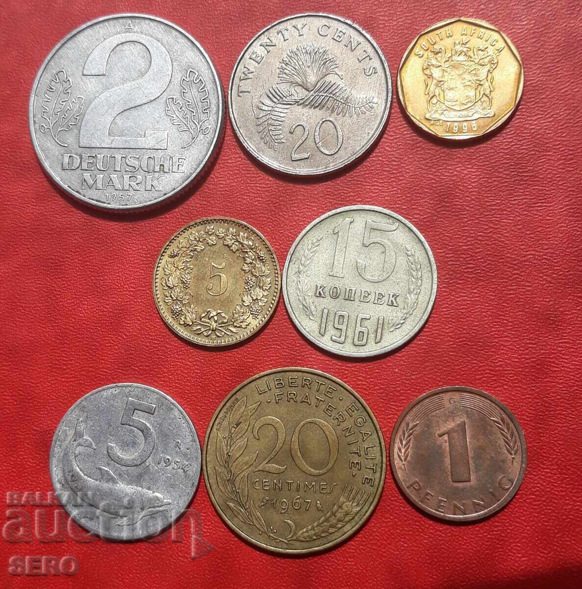 Mixed lot of 8 coins Mixed lot of 8 coins