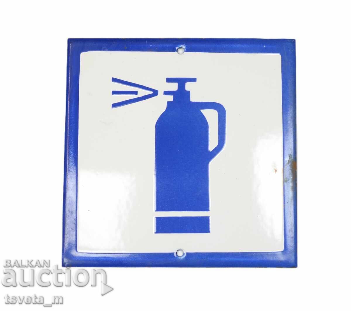 Plăcuță emailată veche, originală, de epocă socialistă Plăcuță emailată veche, originală, de epocă socialistă