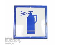 Vintage enamel sign, original social (era)