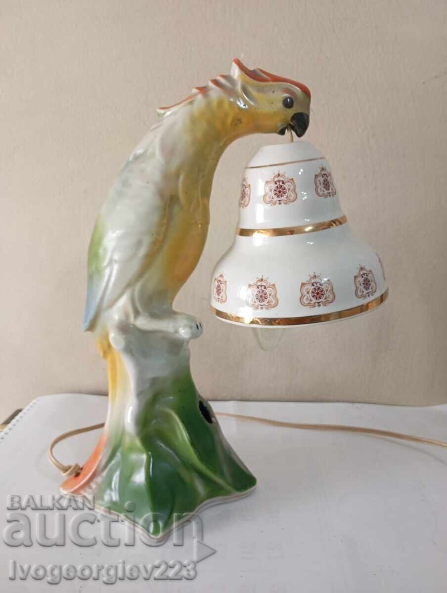 Licitație Lampă de masă veche - papagal