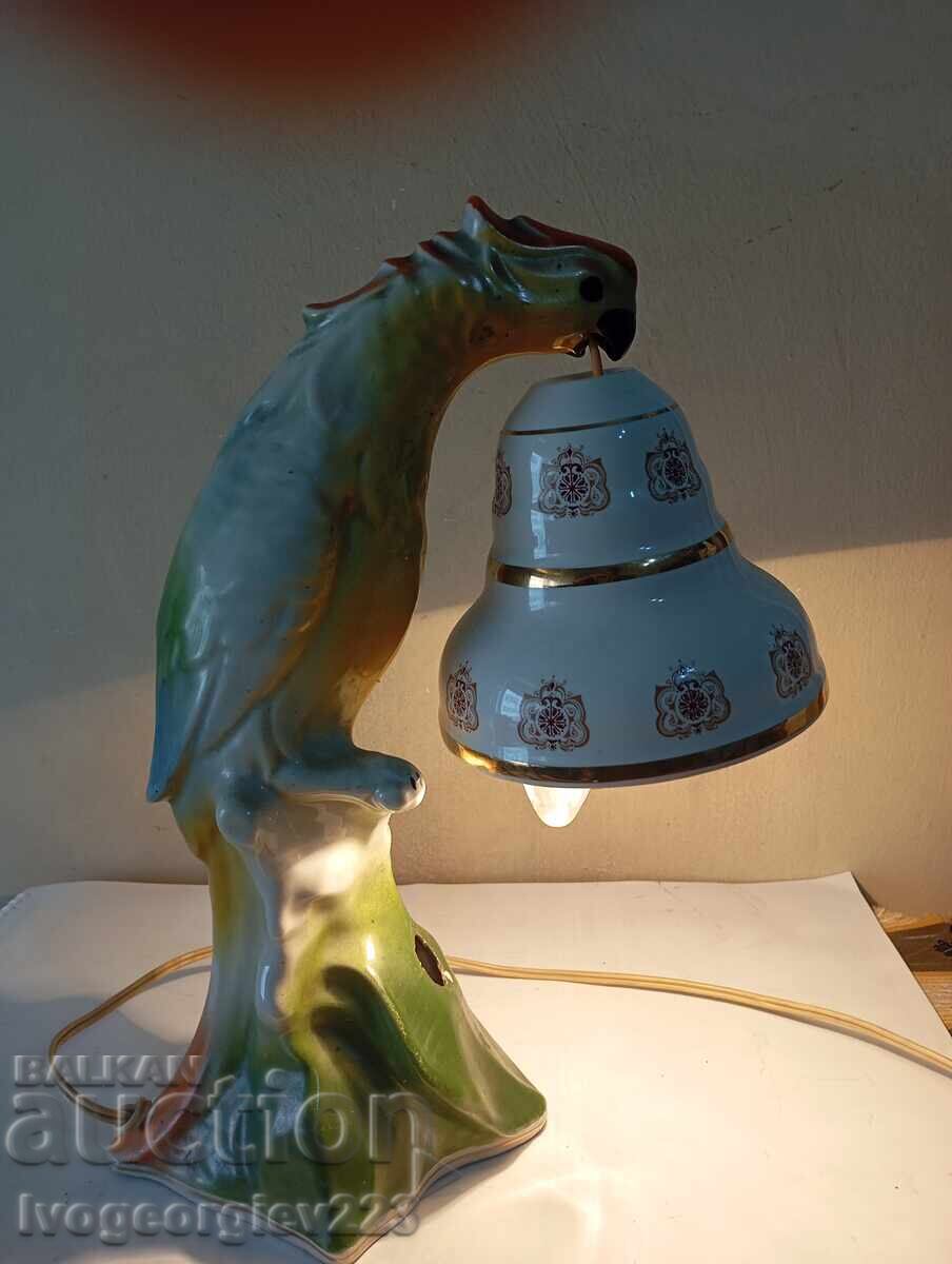 Lampă de masă veche - papagal - 5