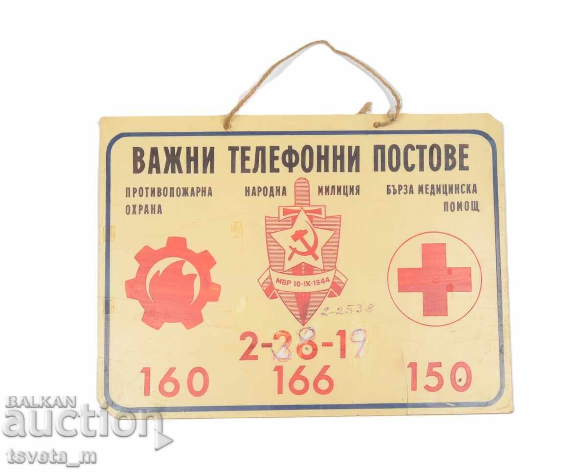 Old plastic sign, social original