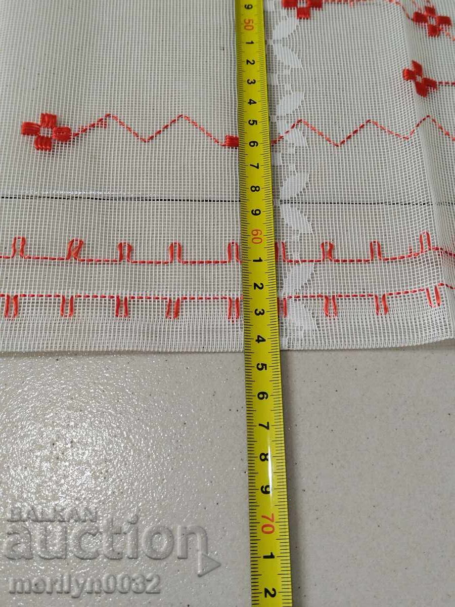 Carou vechi cu broderie 0,70/0,65 metri tul - 6 Carou vechi cu broderie 0,70/0,65 metri tul - 6